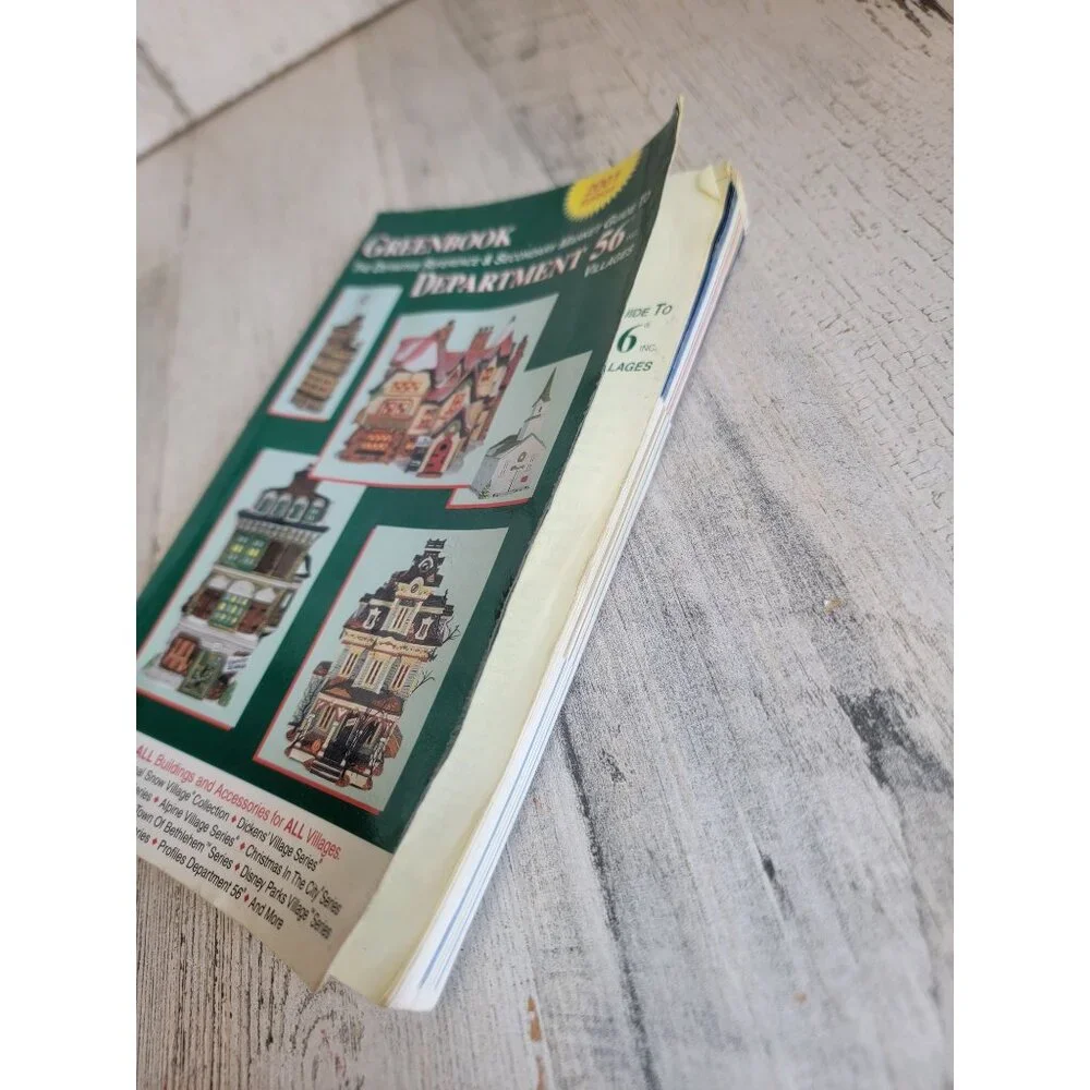 Vintage green book‎ Department 56 2001 guide to book